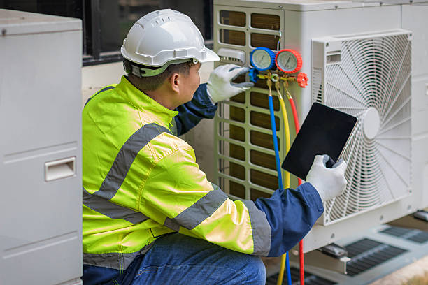 Professional Hvac technician working in Genesee Depot, WI